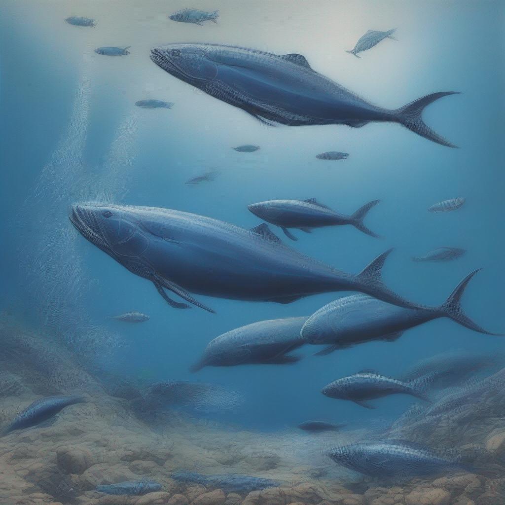 Baleia-azul se alimentando de krill