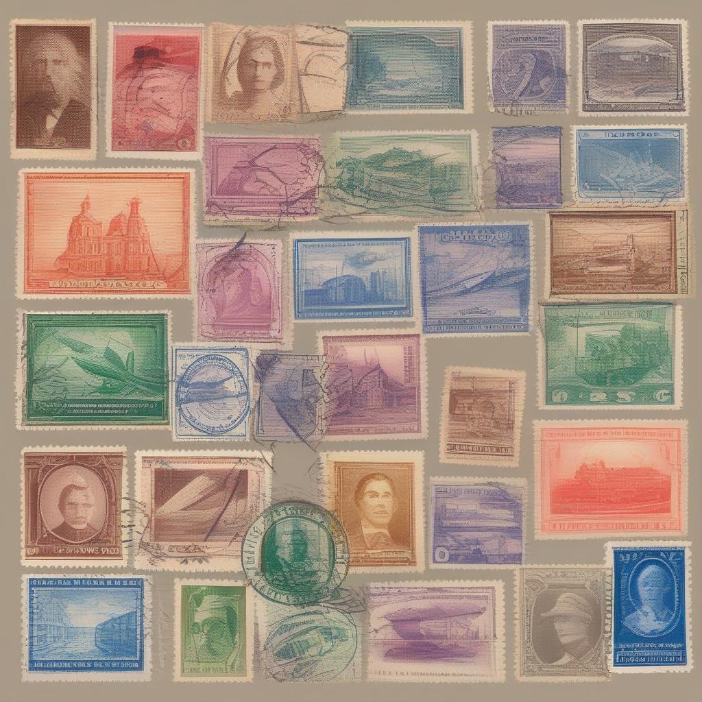 coleção de selos